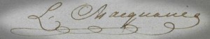 The signature of Governor Lachlan Macquarie: symbol of the Restoration.  Image SRNSW